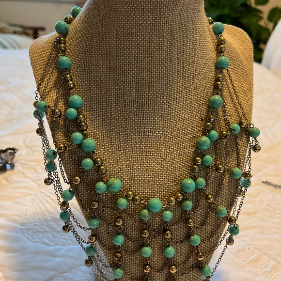 Green lime beads necklace - Picture 1 of 3